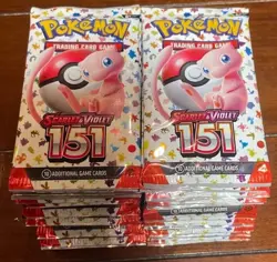 Pokemon 151 Booster Pack - 10 Cards / Pack - NEW / SEALED x10 - Image 1
