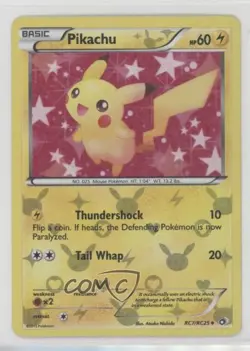 Pikachu Pokemon Black & White Legendary Treasures Radiant Collection #RC7 1l78 - Image 1