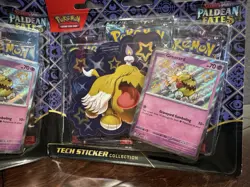 Pokemon SV4.5 Paldean Fates Tech Sticker Collection SET of 6 FREE SHIP NOW - Image 1