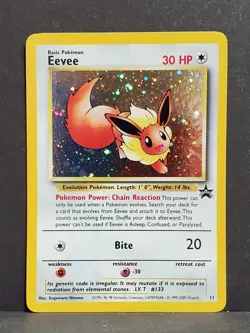 Pokemon EEVEE # 11 Black Star Promo Holo Foil - Image 1