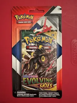 Pokemon TCG EVOLVING SKIES & CHILLING REIGN Umbreon Booster Packs 2 Latias Pin - Image 1