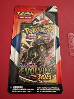 Pokemon TCG EVOLVING SKIES & CHILLING REIGN Umbreon Booster Packs 2 Latias Pin - Image 2