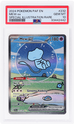 2024 Pokemon Scarlet and Violet Paldean Fates Mew Ex PSA 10 - Image 1