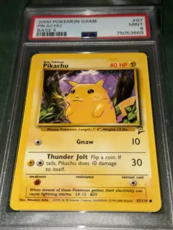 Pikachu Pokemon Base Set 2 PSA 9 MINT 2000 Collect Rare Poke - Image 1