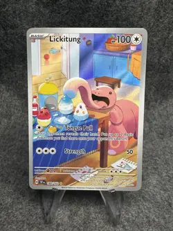 Lickitung Pokemon TCG SV- Temporal Forces 180/162 Illustration Rare NM - Image 1