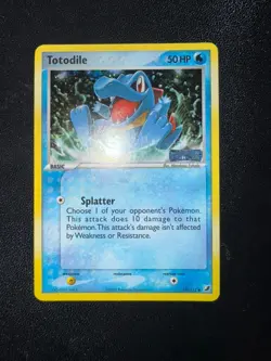 2005 Pokemon Totodile Holo Stamped Ex Unseen Forces 78/115 English (Eng) - Image 1