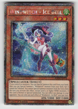 Windwitch - Ice Bell Yugioh RA04-EN273 Platinum Secret Rare PSR NM - Image 1