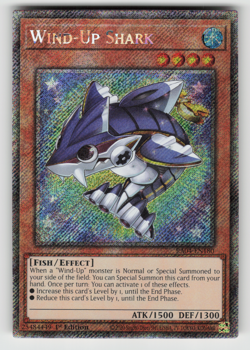 Wind-Up Shark Yugioh RA04-EN180 Platinum Secret Rare PSR NM - Image 1
