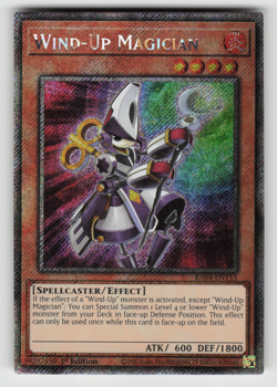 Wind-Up Magician Yugioh RA04-EN153 Platinum Secret Rare PSR NM - Image 1
