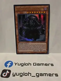 YUGIOH EREBUS THE UNDERWORLD MONARCH SR01 1ST EDITION ULTRA LIGHT PLAYED - Image 1