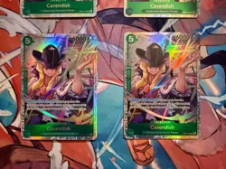 One Piece Card Game TCG - 4x EB01-12 Cavendish English SR Playset - Image 3