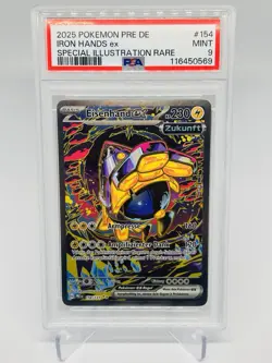 Eisenhand ex / Iron Hands ex PRE154/131 PSA 9 - SIR Pokemon Card DE - Mint 2025 - Image 1