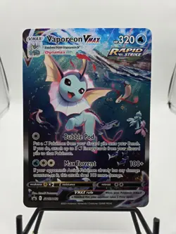 Pokemon Vaporeon VMAX SWSH182 Premium Collection JUMBO Black Star Promo Card - Image 1