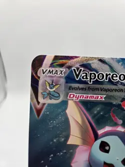 Pokemon Vaporeon VMAX SWSH182 Premium Collection JUMBO Black Star Promo Card - Image 3