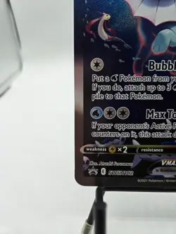 Pokemon Vaporeon VMAX SWSH182 Premium Collection JUMBO Black Star Promo Card - Image 5