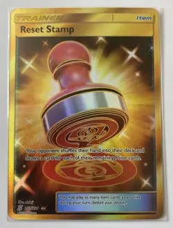 Pokemon TCG Card - Reset Stamp 253/236 - Secret Gold Rare Holo - NM - Image 1