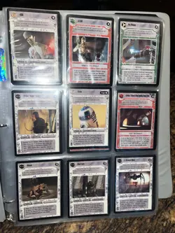 Star Wars CCG Player’s Card Lot 1998 Decipher Star Wars 200 Plus Album Lot 1 - Image 1