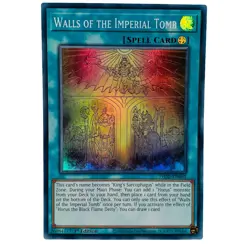 YUGIOH Walls of the Imperial Tomb PHNI-EN065 Super Rare Card 1st Edition NM - Image 1