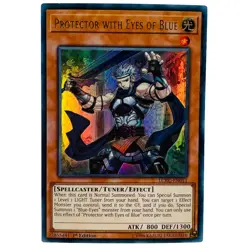 YUGIOH Protector With Eyes Of Blue LCKC-EN013 Ultra Rare Card 1st Edition NM - Image 1