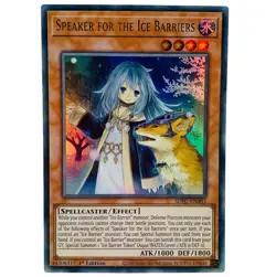 YUGIOH Speaker For The Ice Barriers SDFC-EN003 Ultra Rare Card 1st Edition NM - Image 1