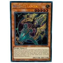 YUGIOH Artifact Lancea RA01-EN006 Secret Rare Card 1st Edition NM - Image 1
