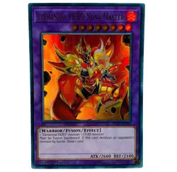 YUGIOH Elemental HERO Nova Master BLLR-EN056 Ultra Rare Card `1st Edition LP - Image 1