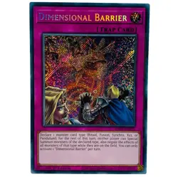 YUGIOH Dimensional Barrier RA01-EN072 Secret Rare Card 1st Edition NM - Image 1