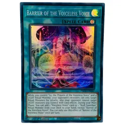 YUGIOH Barrier of the Voiceless Voice PHNI-EN067 Super Rare Card 1st Edition NM - Image 1