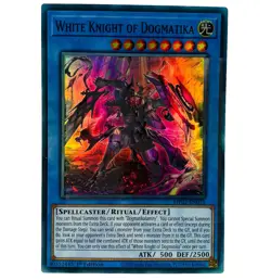 YUGIOH White Knight Of Dogmatika MP22-EN075 Super Rare Card 1st Edition NM - Image 1
