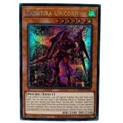 YUGIOH Kashtira Unicorn MP23-EN164 Prismatic Secret Rare Card NM - Image 1