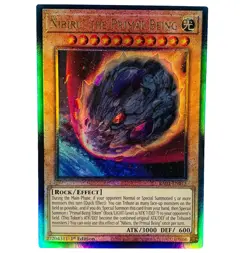 YUGIOH Nibiru, The Primal Being RA01-EN015 Ultimate Rare Card 1st Edition NM - Image 1