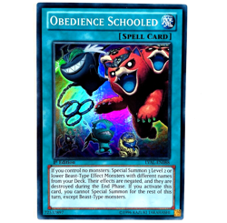 YUGIOH Obedience Schooled MP14-EN242 Super Rare Card 1st Edition NM - Image 1