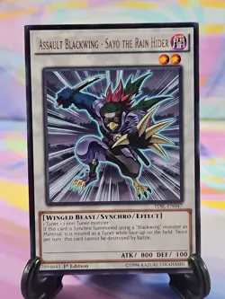 Yu-Gi-Oh TCG Card | Assault Blackwing - Sayo the Rain Hider TDIL-EN047 1st Ed. - Image 1