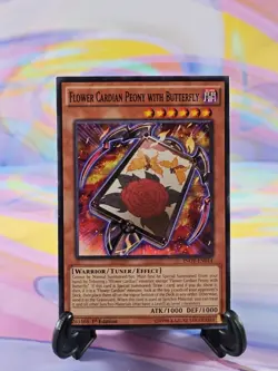Yu-Gi-Oh TCG Card | Flower Cardian Peony with Butterfly INOV-EN014 First Edition - Image 1