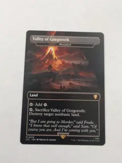 Valley of Gorgoroth Wasteland Commander: The Lord of the Rings Regular Card 0376 - Image 1