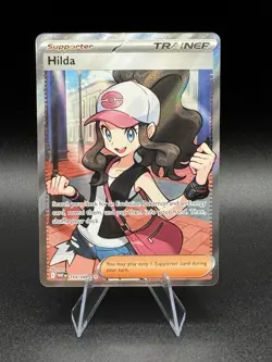Hilda 164/086 Full Art Ultra Rare White Flare Pokemon TCG Trainer Card NM - Image 1
