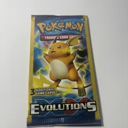 POKEMON XY EVOLUTIONS 3 Card Mini Booster Pack New Factory Sealed - Image 3