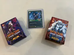 2025 Riftbound GenCon Jinx & Volibear Trial Decks plus Ahri Promo Card - Image 1