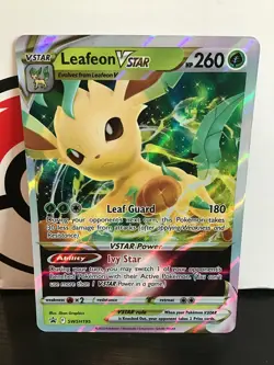 Leafeon VSTAR SWSH195 Holo Pokemon Black Star Promo - Image 1