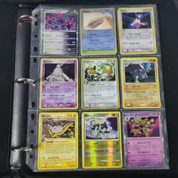Pokemon Vintage WoTC Mixed Lot of Cards Holos Binder Pages Ampharos Latios Luxio - Image 1