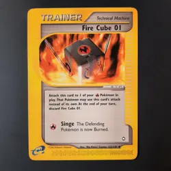 Pokemon TCG Fire Cube 01 Aquapolis 122/147 Regular Uncommon Near Mint Vintage - Image 1