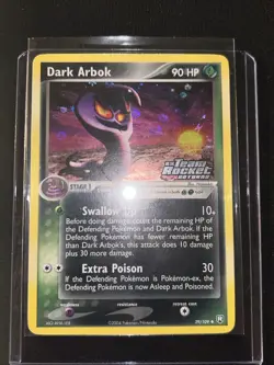 Dark Arbok 29/109 Team Rocket Returns Reverse Holo Stamp Pokemon Near Mint+ LOOK - Image 2