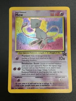 MEW Pokemon Card - WOTC Promo - Black Star - #9 - HOLO - NM (D) - Image 4