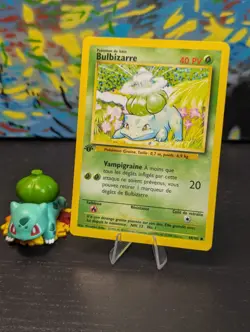 Vintage Pokemon 1999 🌿 French Bulbasaur Bulbizarre 1st edition Base Set #44 ✨ - Image 1