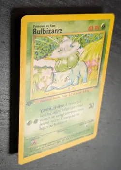 Vintage Pokemon 1999 🌿 French Bulbasaur Bulbizarre 1st edition Base Set #44 ✨ - Image 4