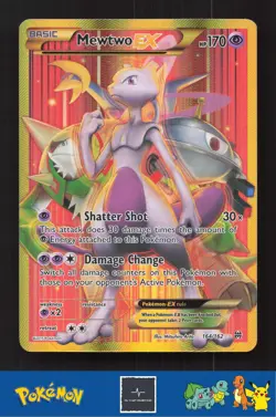 2015 Pokemon XY BREAKthrough 164/162 Mewtwo EX - Image 1