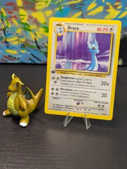 Vintage Pokemon 1999 🌌 French Base Set 1st Edition Dragonair Draco 18/102 🪽 - Image 1