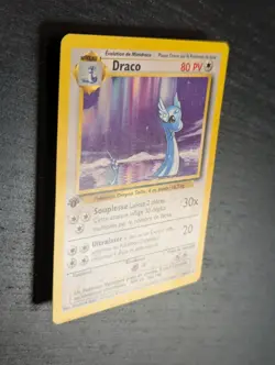Vintage Pokemon 1999 🌌 French Base Set 1st Edition Dragonair Draco 18/102 🪽 - Image 4
