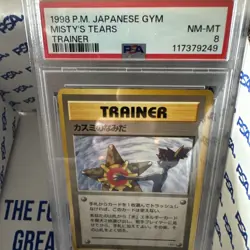 1998 Japanese Gym Pokemon Card Misty's Tears PSA 8 - Image 3