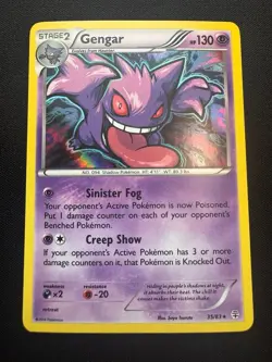 Gengar - Breakthrough Holo - Rare 60/162 - Pokemon Card - LP/NM - Image 1